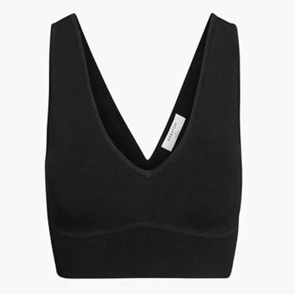 Aritzia Babaton Guggenheim Sculpt Knit Tank Top in Black